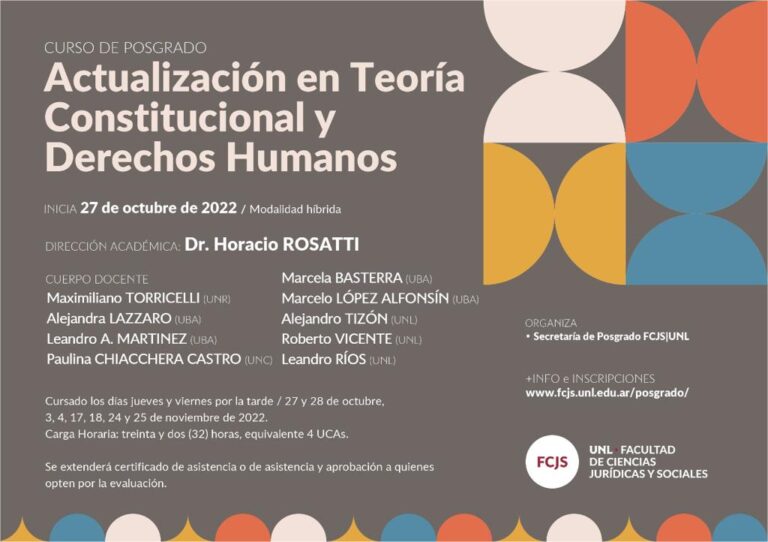 Posgrado Actualizacion TC y DDHH-UNL